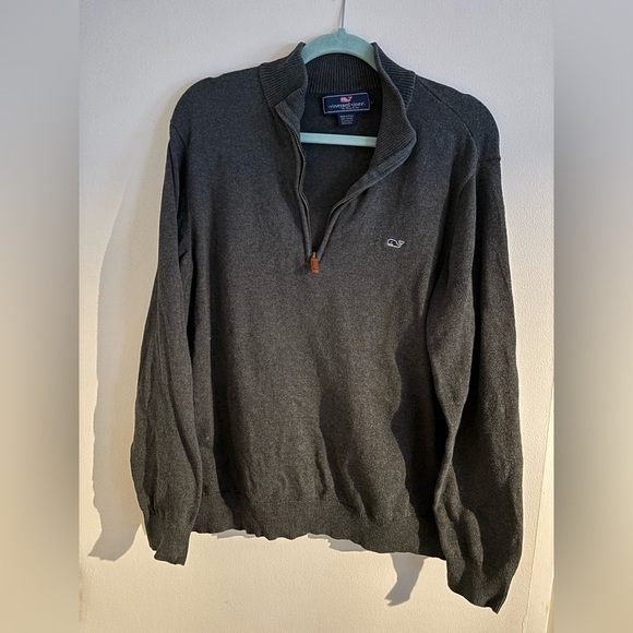 Vineyard Vines Other - Vineyard Vines Men's Charcoal Zip-Up Sweater, size large